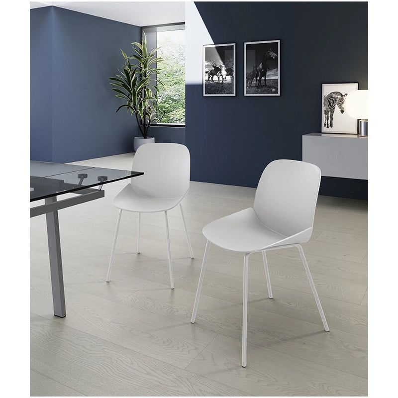 Sedia in polipropilene Eva 55cm X 46cm H 79cm Stones