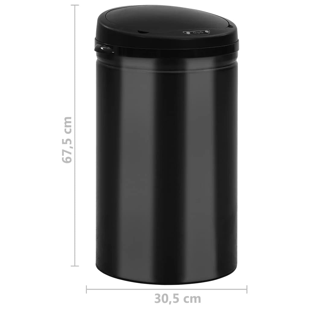 Contenitore automatico con sensore da 40 litri acciaio al carbonio nero 02_0006033