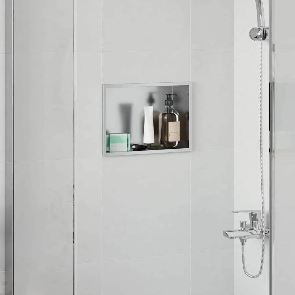 Nicchia per doccia Argento 30 x 20 x 9,5 cm Acciaio Inox 42012662