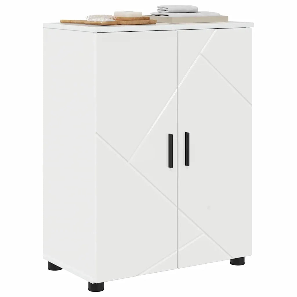 Mobile da Bagno con archiviazione Bianco Lucido 60 x 35 x 80 cm 883308