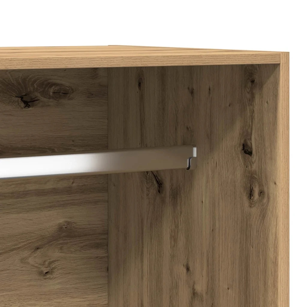 Armadio Rovere Artigianale 100x50x200 cm in Legno Multistrato