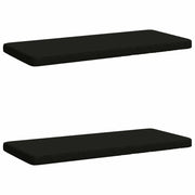 Cuscini per Panchina a 2 Pezzi VUGHT 2 pz 100% Poliestere Nero 951763