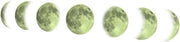 Set di adesivi luminosi in fase di luna, adesivi luminosi rimovibili per camera da letto, soggiorno, decorazione per plafond per decorazione di parete DIY