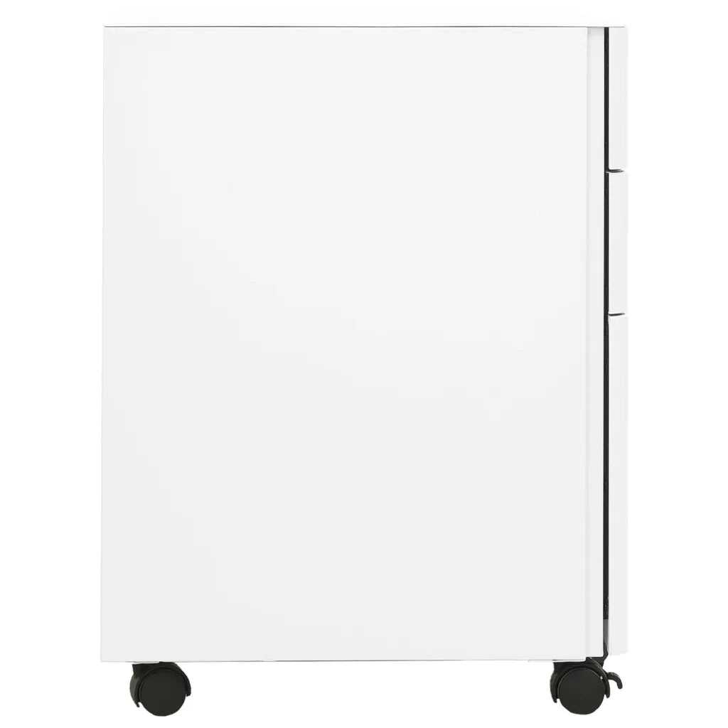 Schedario Mobile Bianco 30x45x59 cm in Acciaio cod mxl 55204