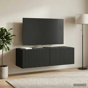 Mobile Porta TV da Muro Montaggio a parete Nero 98 x 41 x 30 cm 898526