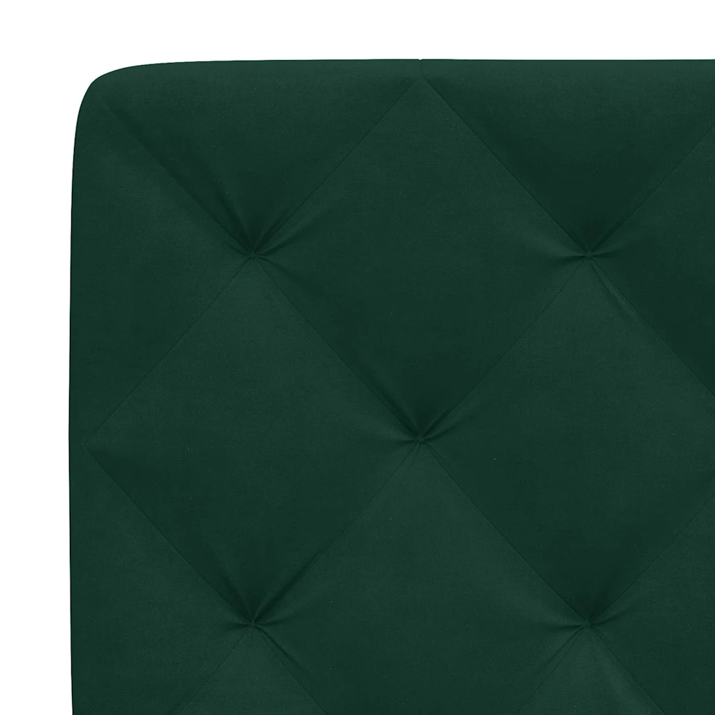 Cuscino Testiera Verde Scuro 100 cm in Velluto CFW3104731
