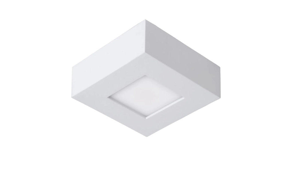 Plafoniera Lucide Brice LED 8W 3000K bianca quadrata IP44