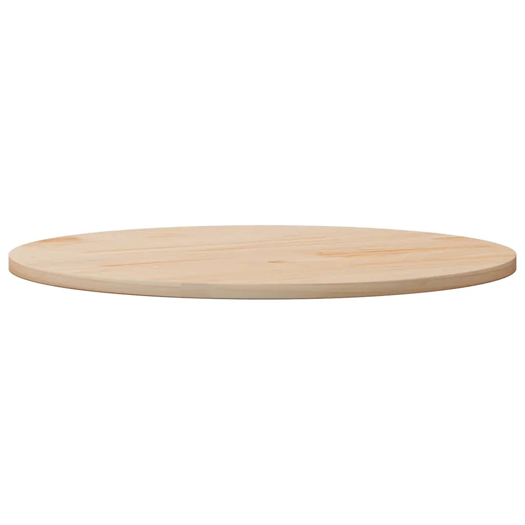 Piano Tavolo Ã˜80x2,5 cm in Legno Massello di Pino