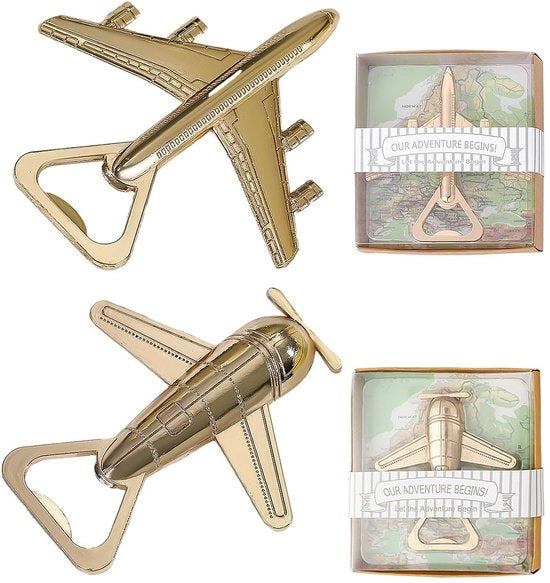 Apri-bottiglia per aereo da 2 pezzi - Regalo creativo - Apri-bottiglia per birra - Regalo per piloti - Scatola regalo - Materiale duraturo - Apri-bottiglia 

Modello: 
Codice prodotto: 
Caratteristiche tecniche: