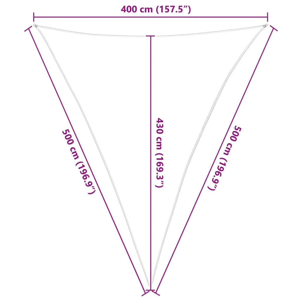 Vela da ombra solare Blu e Bianco 4 x 5 x 5 m