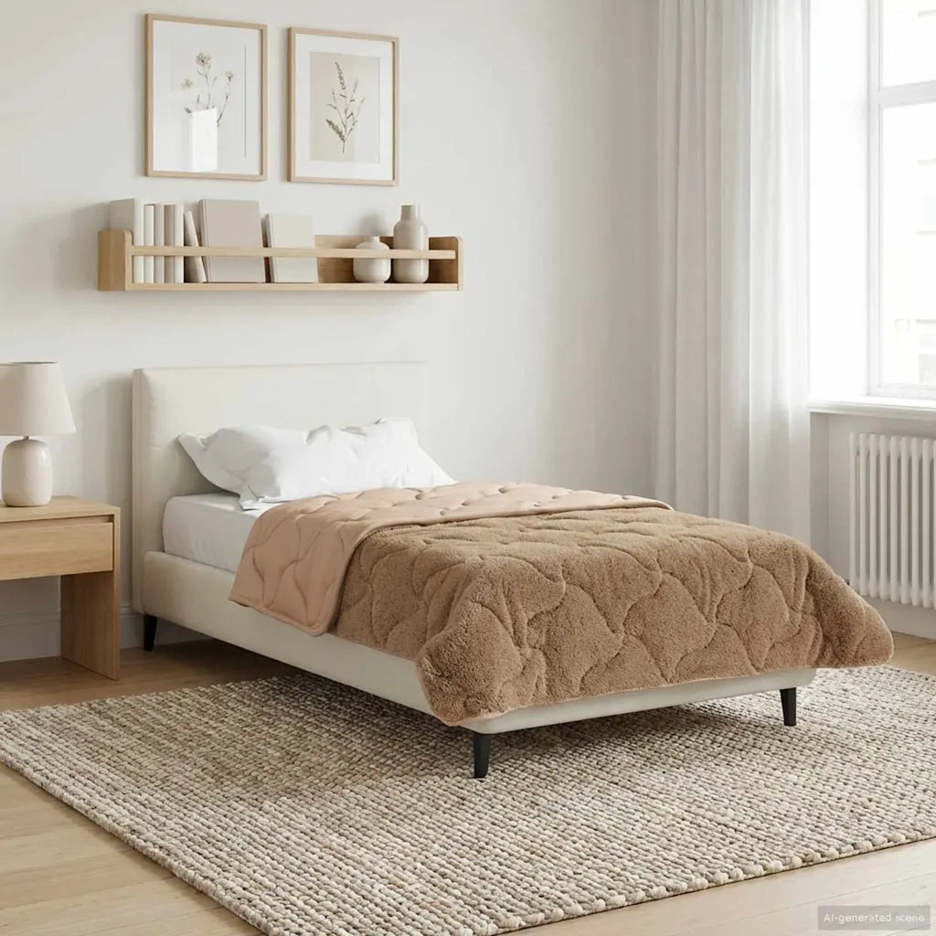 Duvet Invernale Talpa 140 x 220 cm Microfibra e Fleece Teddy 42026355