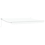 Tenda da Sole | Tenda parasole Bianco 450 x 300 x 165 cm Poliestere e Metallo