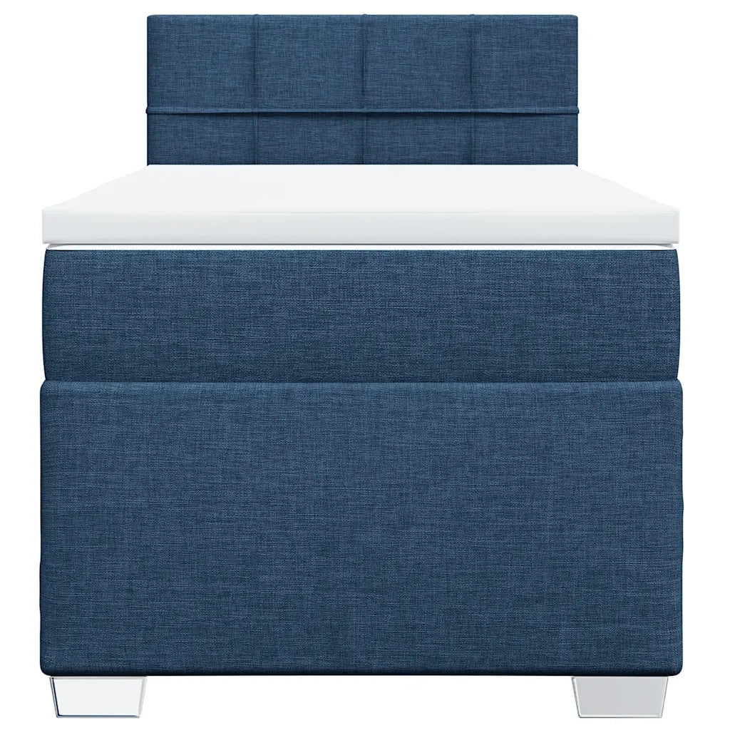 Giroletto a Molle con Materasso Blu 100x200 cm in Tessuto 3288105