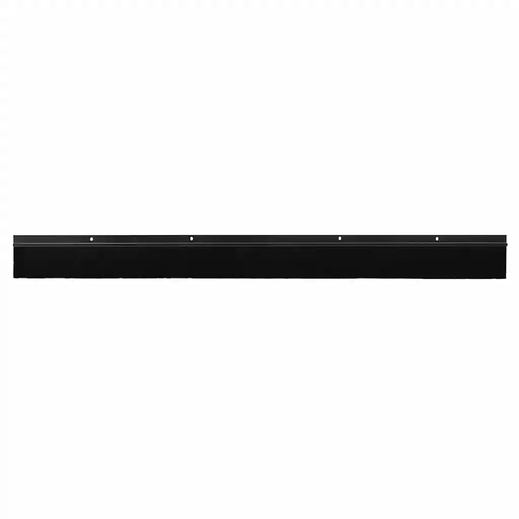 Spazzole per porte a vite 2 pcs Nero 100 cm Lega di alluminio 42019584