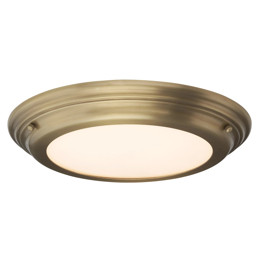 Plafoniera bagno Welland tonda 36cm LED 25W ottone anticato