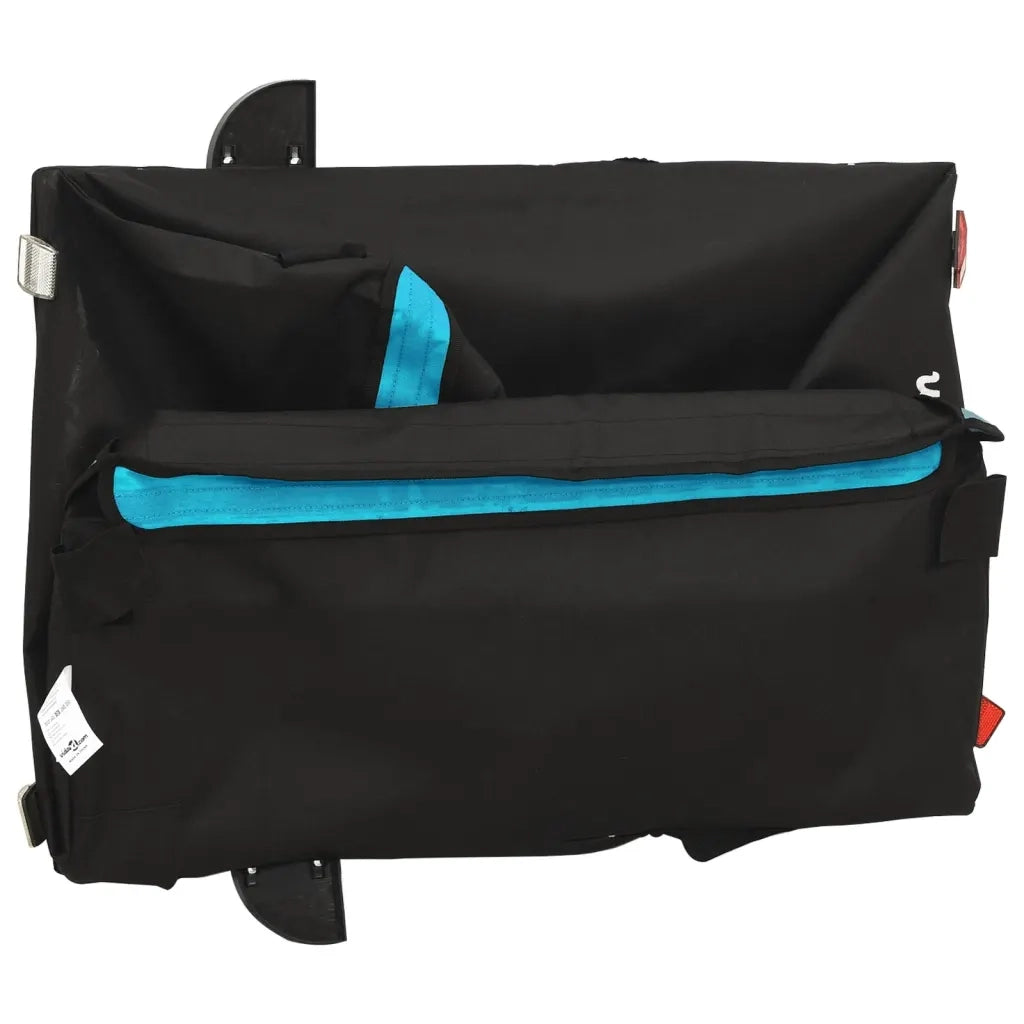 Rimorchio da Bici Nero e Blu 45 kg in Ferro CFW3552666
