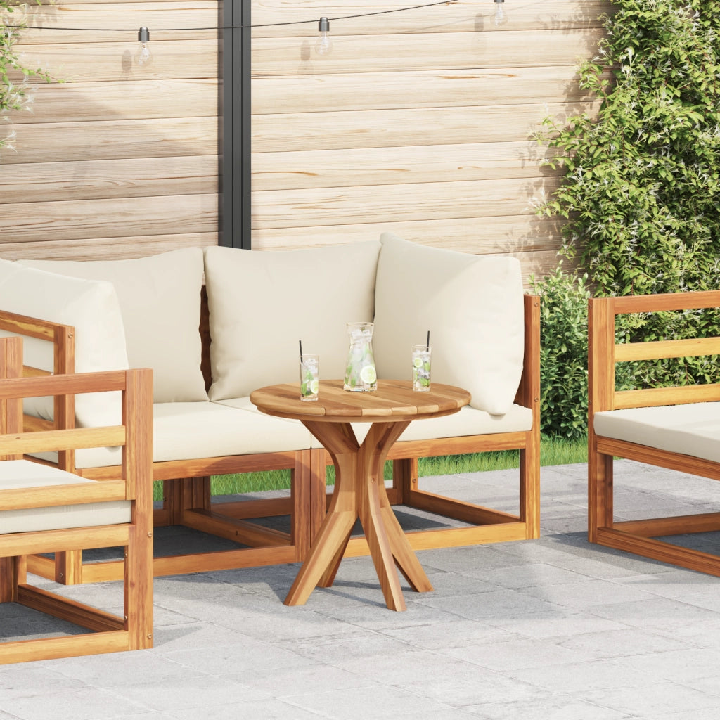 Tavolo da caffÃ¨ da giardino Ã˜55x51 cm in legno massello di teak