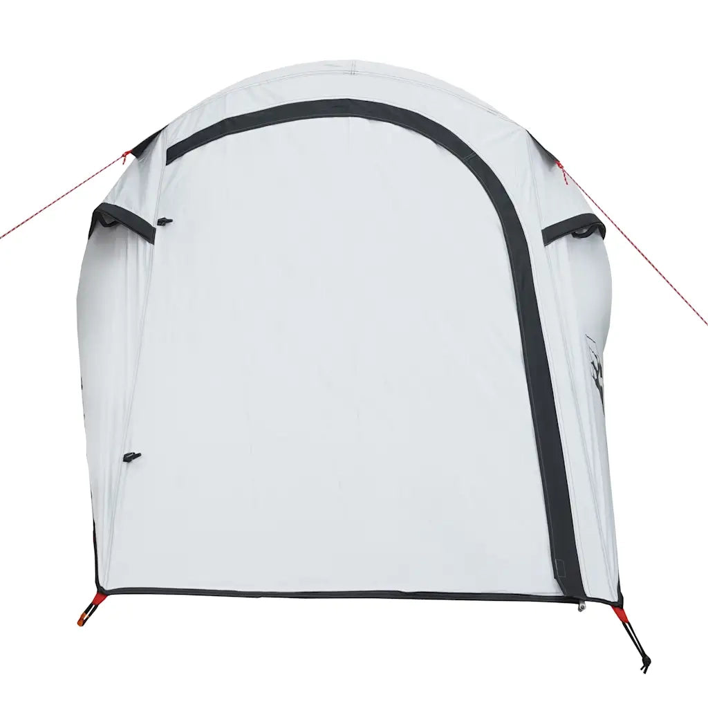 Tenda Campeggio a Tunnel 3 Persone Bianca Tessuto Impermeabile 94603