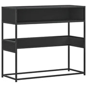 Tavolino Consolle | Tavolo d'Ingresso Nero 90x35x80 cm in Legno Multistrato