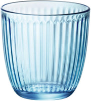 BORMIOLI LINE 6 BICCHIERI PER ACQUA IN VETRO BLU 290 ML