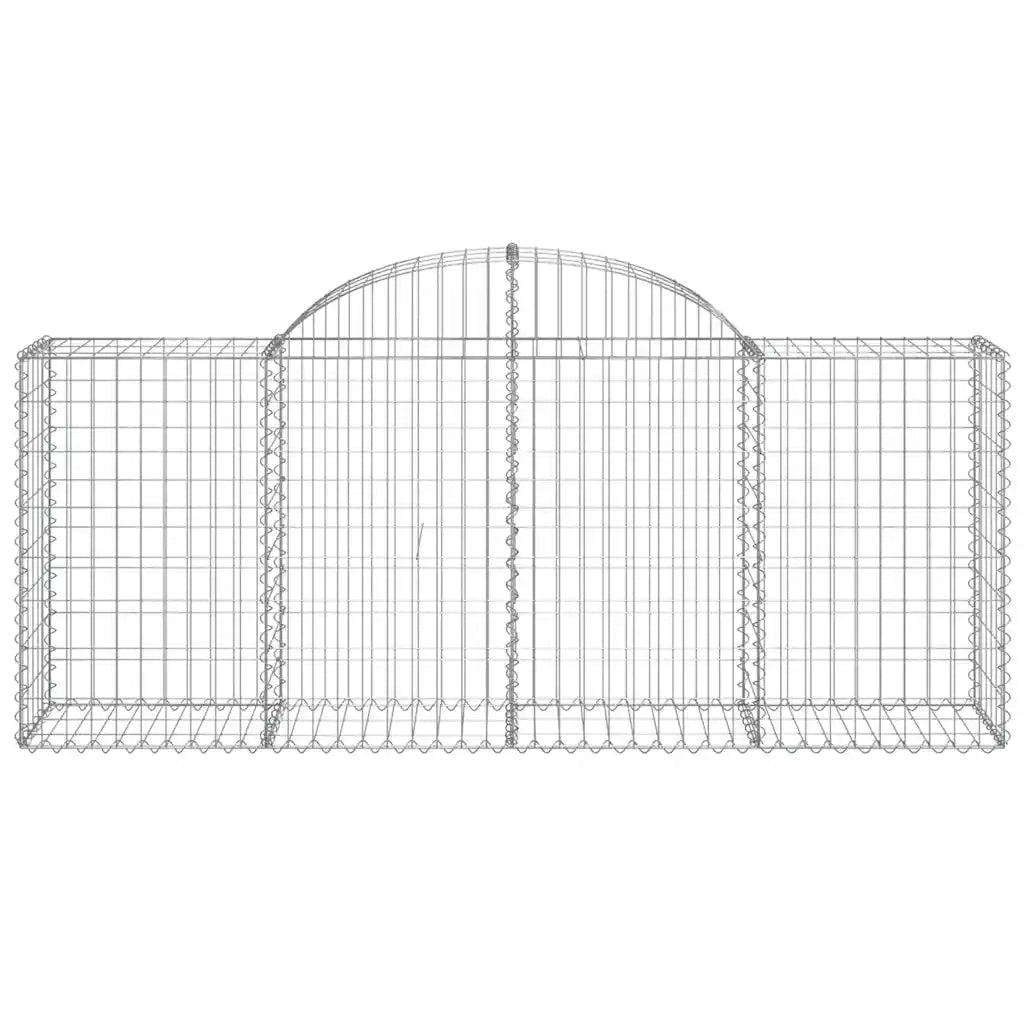 Cesti Gabbioni ad Arco 13 pz 200x50x80/100 cm Ferro Zincato 3146310
