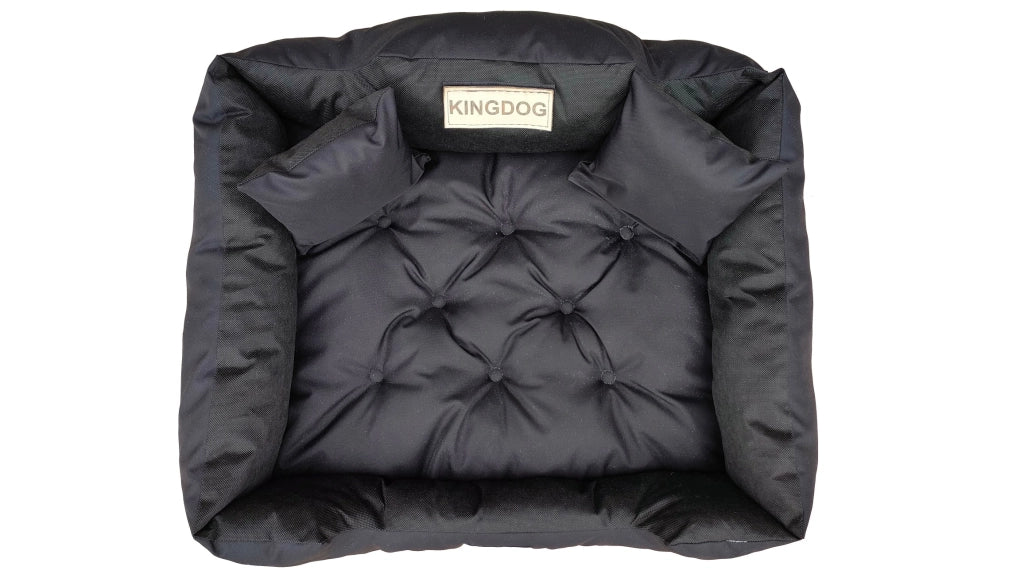 AIO FACTORY 130x105 cm KINGDOG Cuccia per cani impermeabile personalizzabile Nero