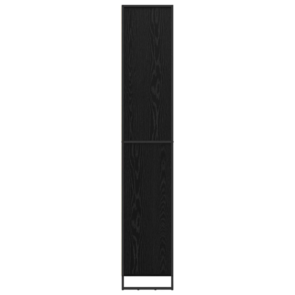 Credenza | Armadi alti Rovere Nero 79 x 36 x 200 cm Legno multistrato