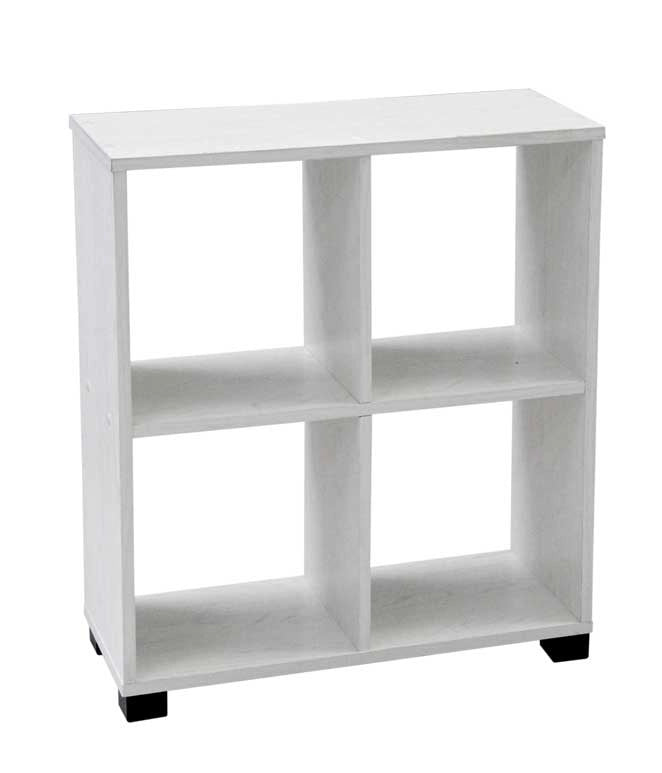 CUBO SCAFFALE BIANCO 60X24X H 68 CM BIANCO