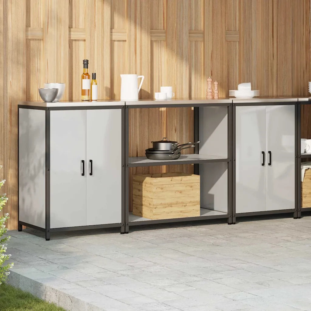 Set di Stoccaggio per Cucina 3 pcs Argento Acciaio zincato 3392671