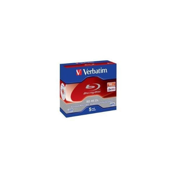 Verbatim bd-re dl 50gb 2 x 5 pack jewel case 5 pz - 43760