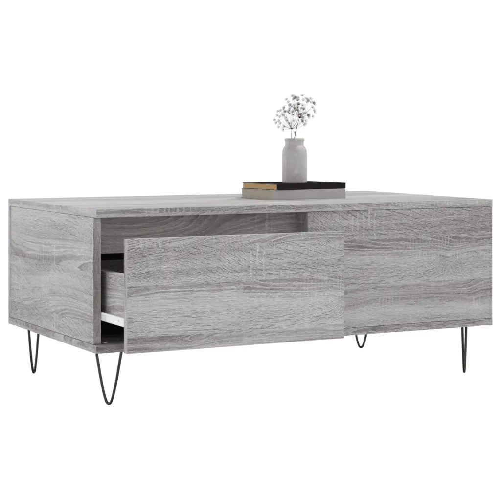 Tavolino salotto | Tavolino da caff¨¨ | Tavolino da Soggiorno Grigio Sonoma 90x50x36,5 cm Legno Multistrato