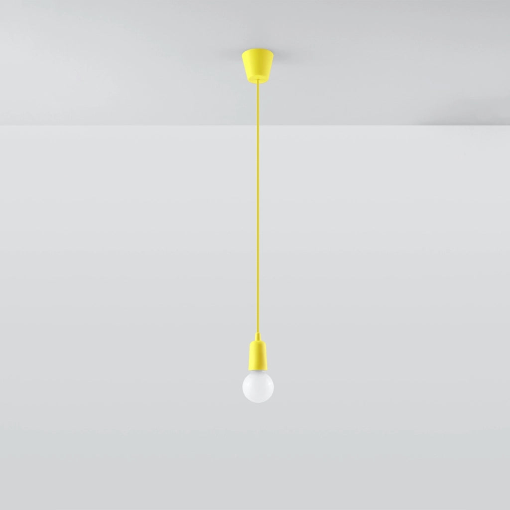Lampada a sospensione Matero 1 gialla Pure Lume E27