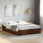 Giroletto Rovere Marrone 140x190cm in Legno Multistrato Metallo 3279856