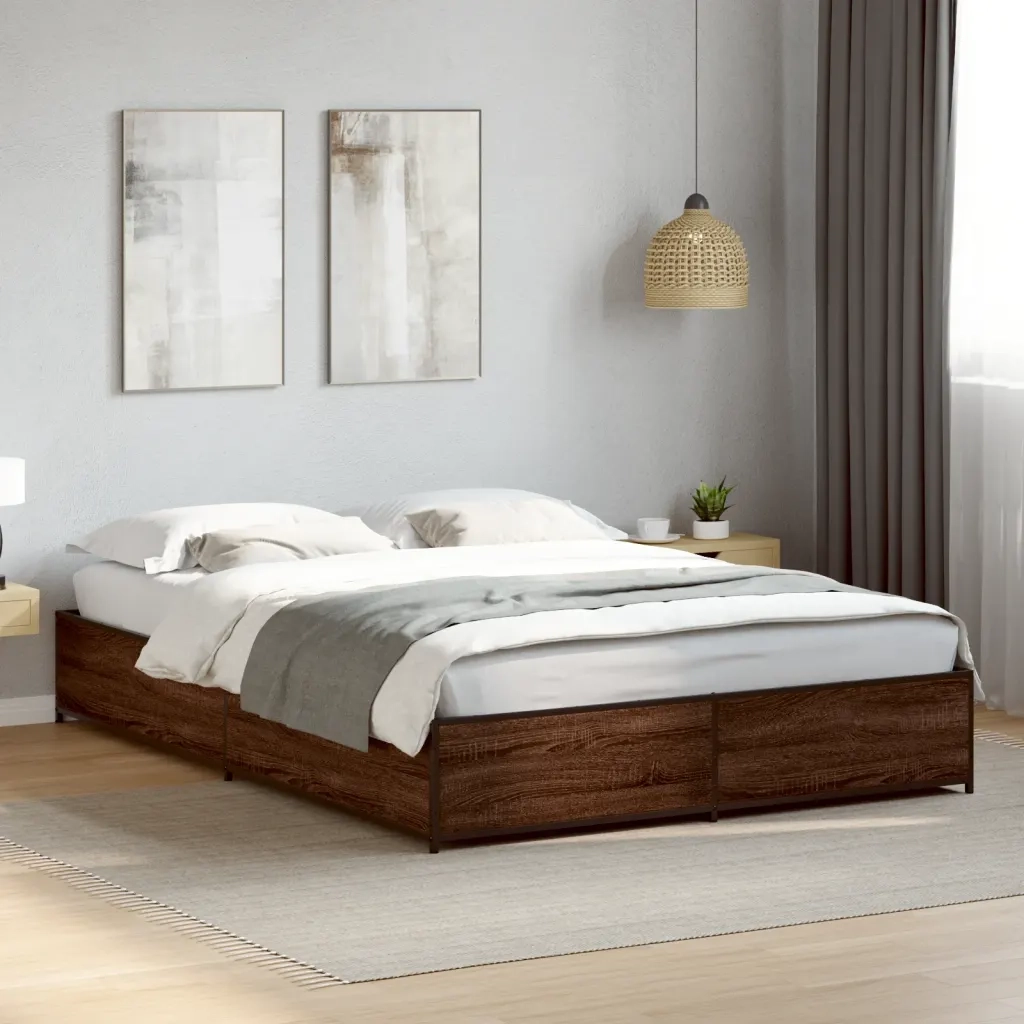 Giroletto Rovere Marrone 140x190cm in Legno Multistrato Metallo 3279856