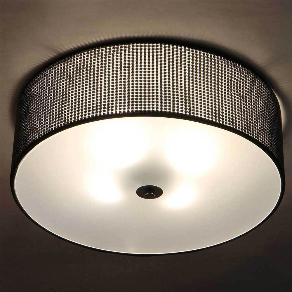 Lampadario a Sospensione Con Strass di Diamante e Vetro 160W Moderno 40cm Nero