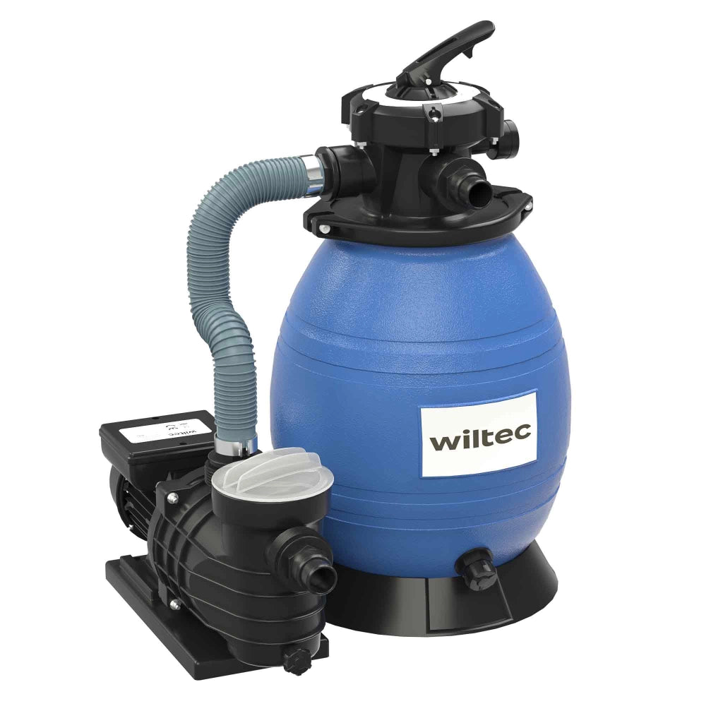 Filtro a sabbia per piscina, 250 W, serbatoio filtrante 26 l, pompa piscina autoadescante 10.000 l/h