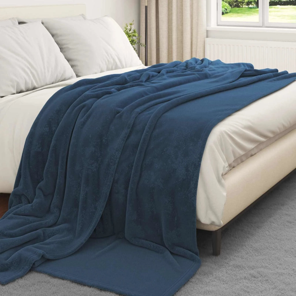 Coperta Blu navy 240 x 270 cm Panno