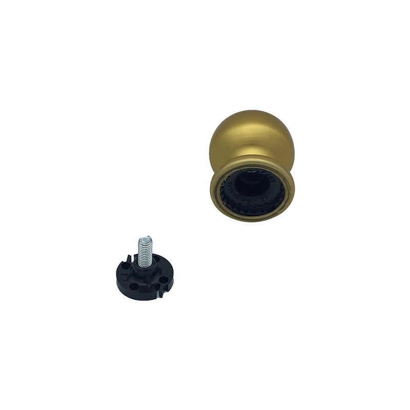 Pomolo fisso per porta SAGUATTI 169/50FB in alluminio oro satinato