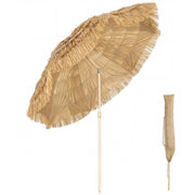 Ombrellone da spiaggia inclinabile ¨C zephmum ¨C 185 cm, kaki