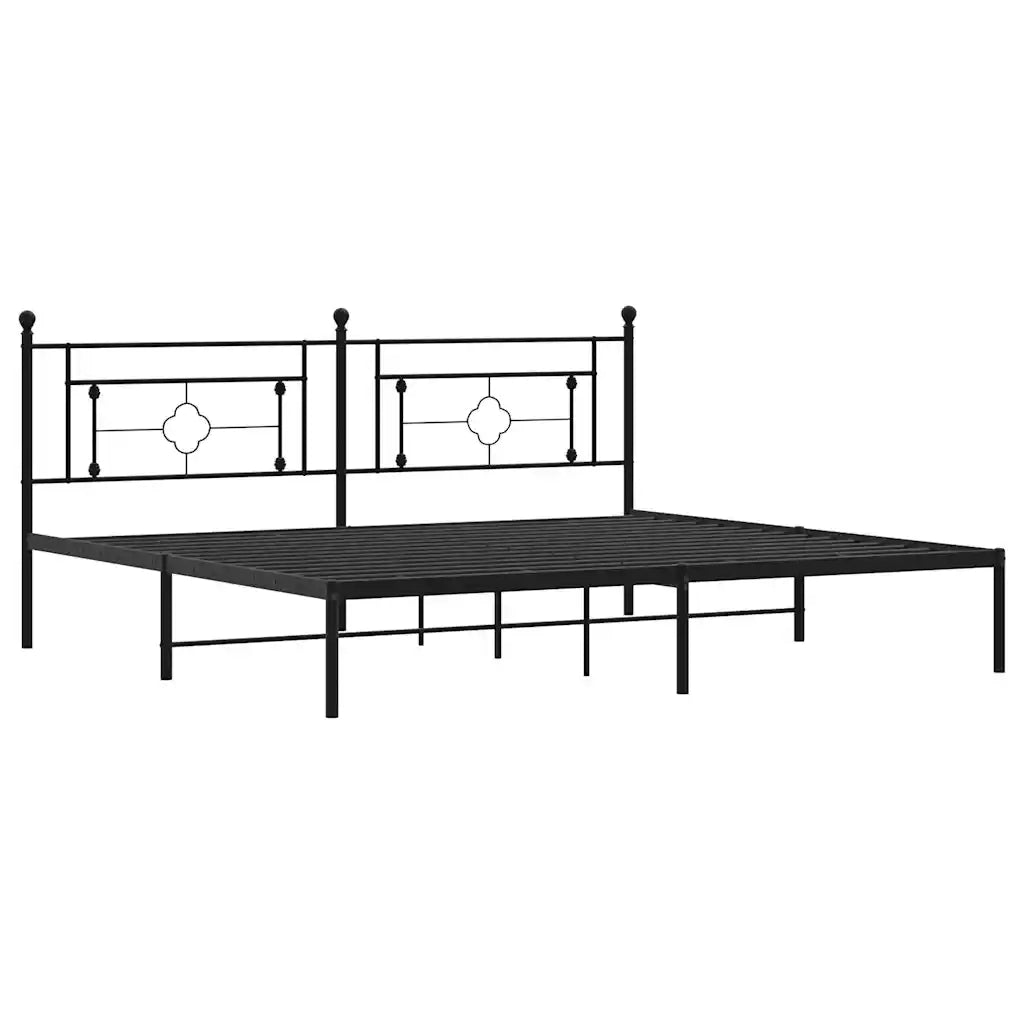 Giroletto con Testiera in Metallo Nero 193x203 cmcod mxl 133666