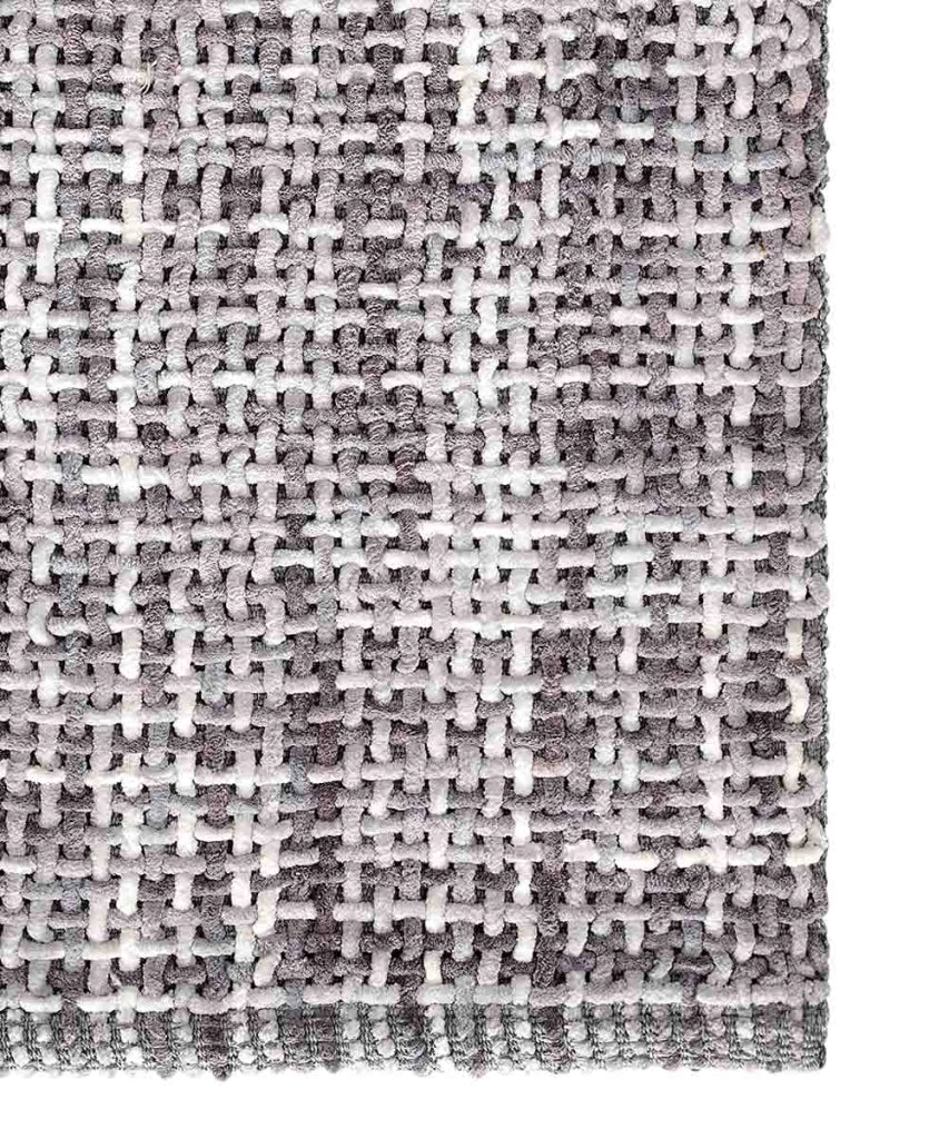 Tappeto bagno CRAZY GRIGIO cm.50x80 in micorfibra misto cotone, morbido antiscivolo lavabile in lavatrice, tappetino lavello sanitari