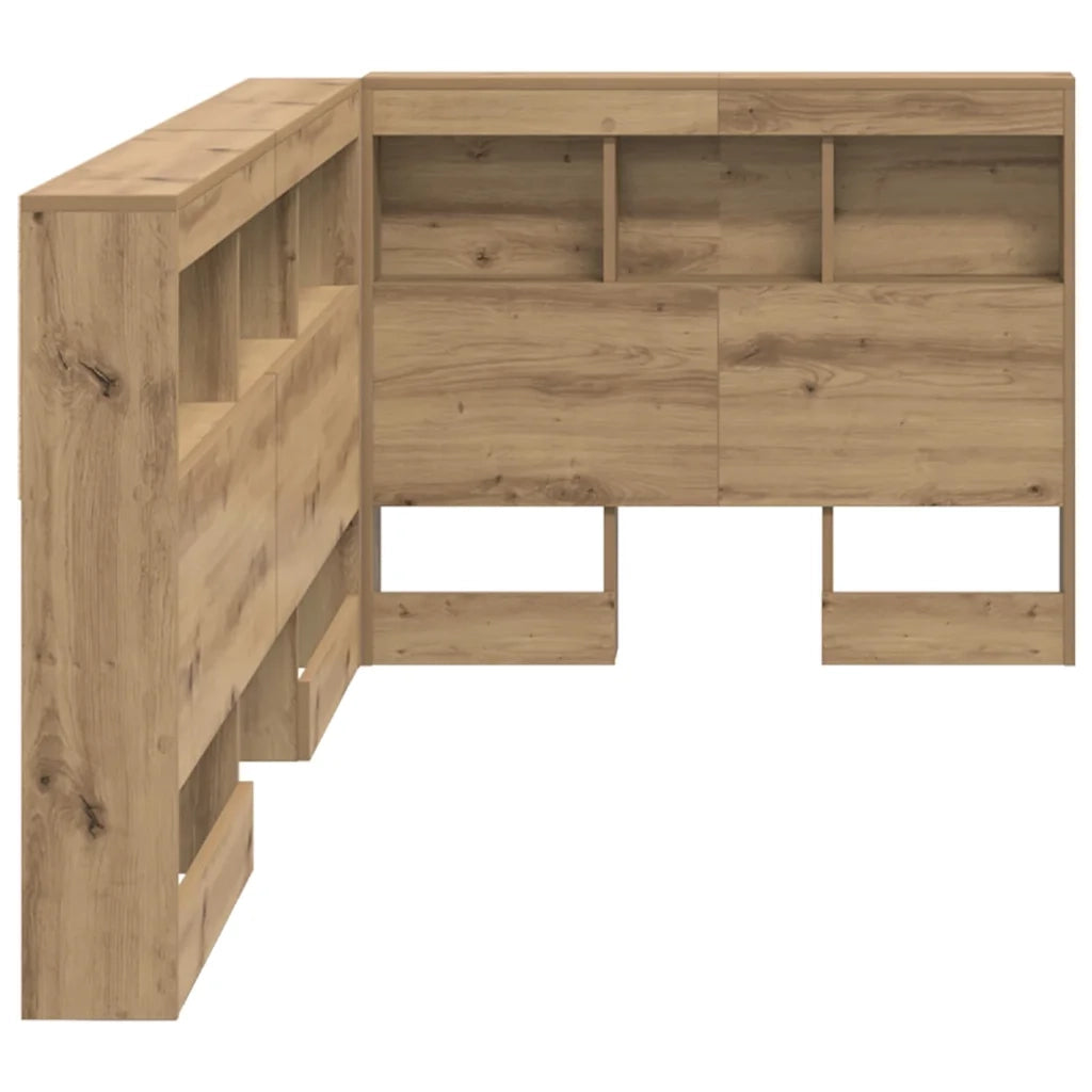 vidaXL Testata contenitore rovere artigianale 90 cm Legno multistrato