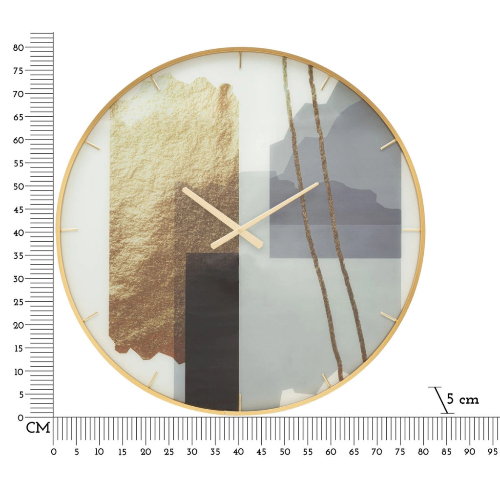 Orologio da Parete VKH289, Multicolore, MDF, 5x5x80 cm