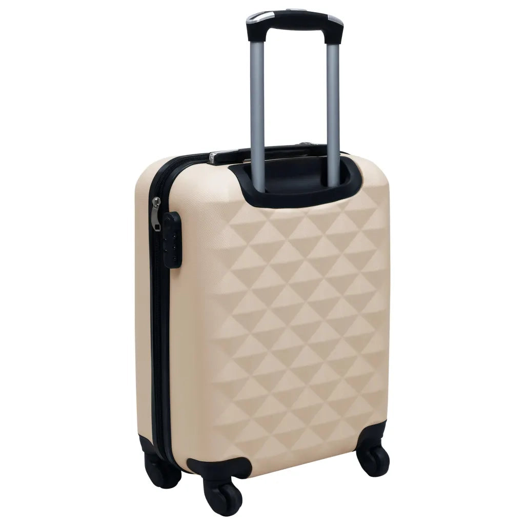Set Valigie Trolley a Custodia Rigida 2 pz Oro in ABS CFW1343366