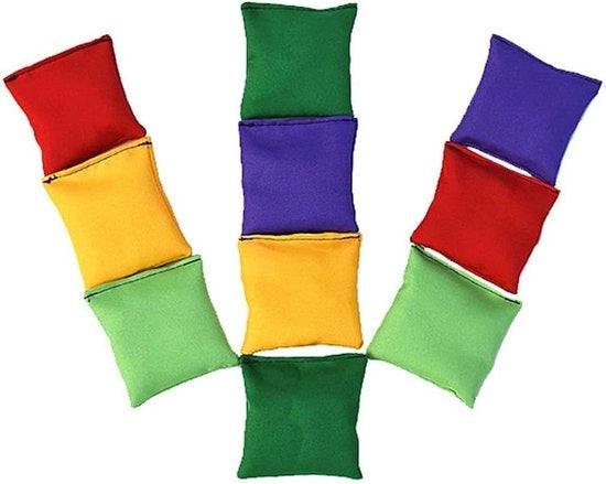 Set di Sacchetti di Nylon per Lancio con Tasca Portatile - Gioco di Lancio per Bambini Allenamento Sportivo (10 pezzi)