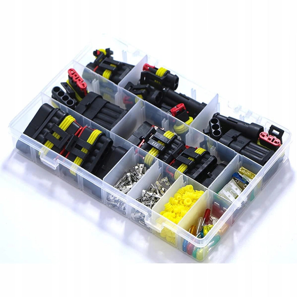 Set di Connettori Elettrici Ermetici – 240 Pezzi | Alta Qualità, IP67, Poliamide 6.6