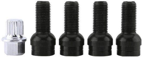 Antidiefstalschroef Set con Wielbouten e Contramoer - Adatto per MK4 B5 1998-2005. Proteggi la tua auto.