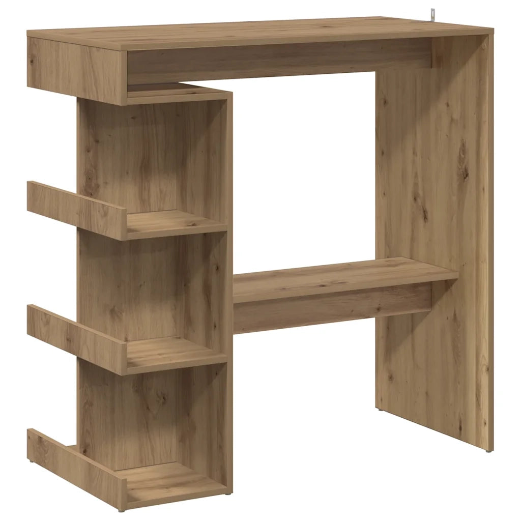 Tavolo da Bar con Ripiani Rovere 100x48x101,5 cm in Truciolato 856759