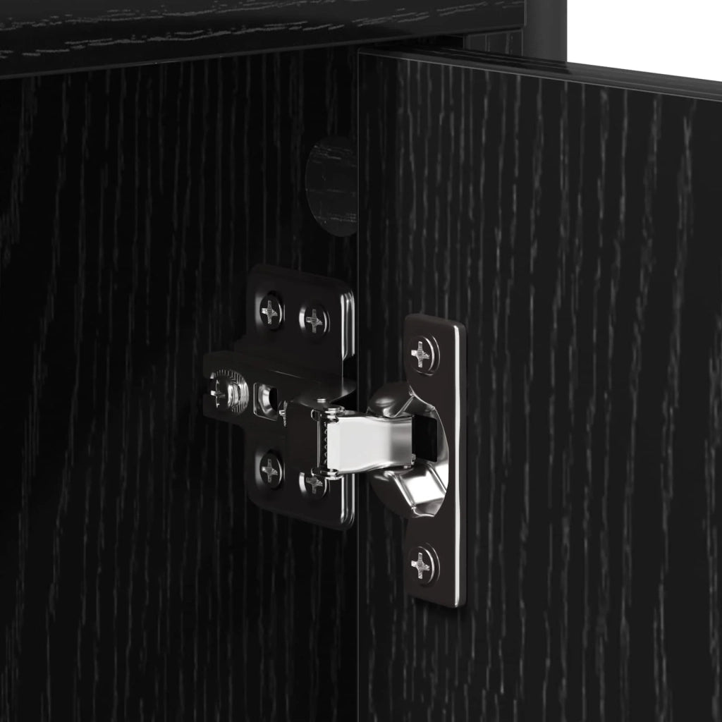 Mobile da Bagno Rovere Nero 40 x 36 x 99,5 cm 8014034