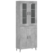 Buffet credenza cassettiera armadio mobile contenitore organizer cucina soggiorno salotto alto 69,5 x 34 x 180 cm legno ingegnerizzato grigio 02_0034640